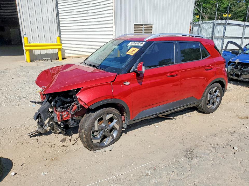 2021 Hyundai Venue VIN KMHRC8A3XMU114216 COPART salvage auction — FRONT END, GA - CERT OF TITLE-SALVAGE, sold $1,500 on 2026-07-10 (photo 1)