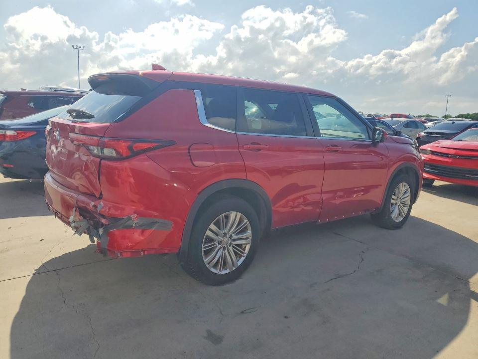 2022 Mitsubishi Outlander VIN JA4J3TA88NZ032581 COPART salvage auction — FRONT END, Tx - Certificate Of Title (P), sold $7,400 on 2026-07-28 (photo 3)