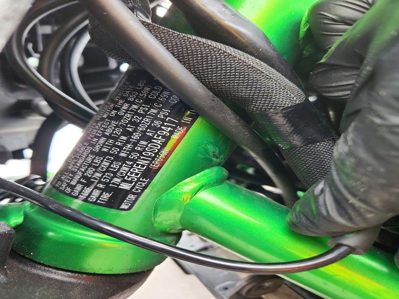 2025 Kawasaki Er650 VIN ML5EREN19SDAF9417 COPART salvage auction — ALL OVER, Ny - Mv-907A Salvage Certificate, sold $1,500 on 2026-07-09 (photo 9)