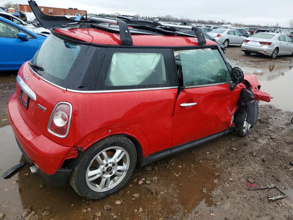 2013 Mini Cooper VIN WMWSU3C54DT370925 COPART salvage auction — FRONT END, Il - Salvage Certificate, sold $400 on 2026-07-02 (photo 3)