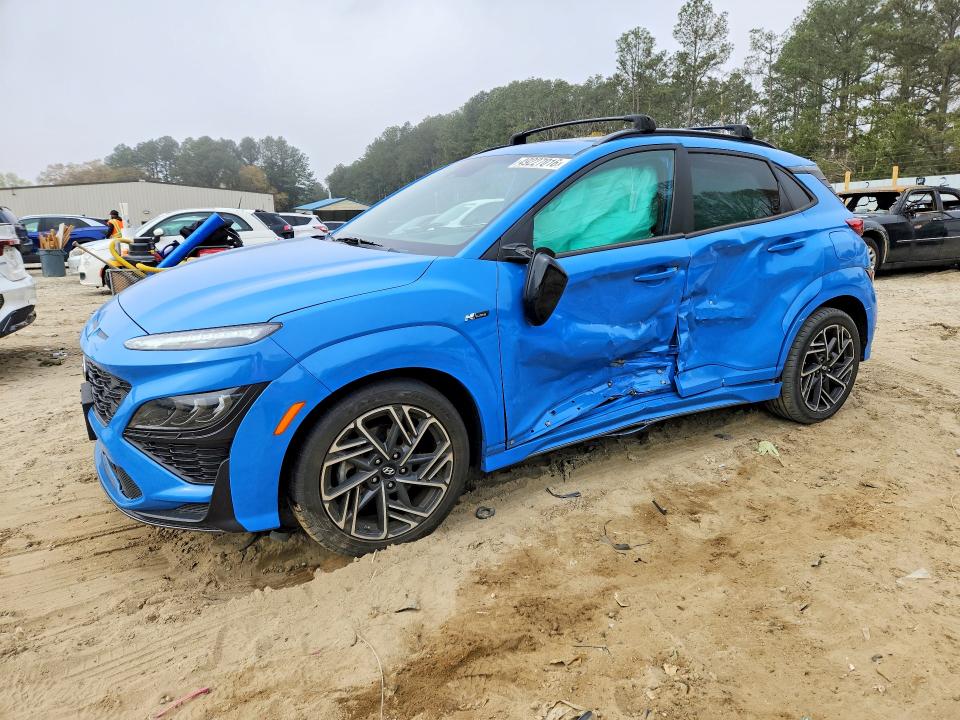 2022 Hyundai Kona VIN KM8K3CA32NU792853 COPART salvage auction — SIDE, Md - Cert Of Salvage > 75% Damage, sold $250 on 2026-07-21 (photo 1)