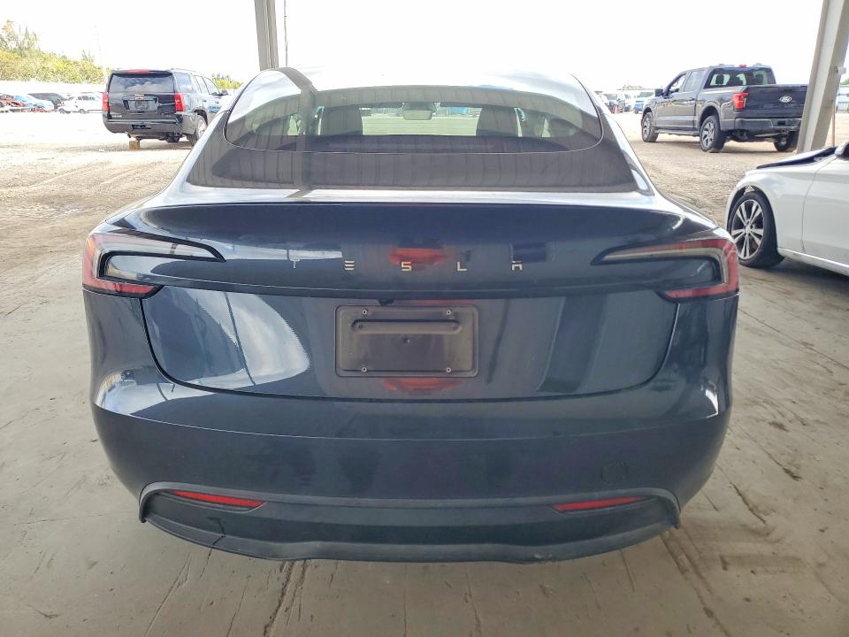2025 Tesla Model 3 VIN 5YJ3E1EA0SF030111 COPART salvage auction — FRONT END, Salvage Title, sold $12,800 on 2026-07-22 (photo 6)
