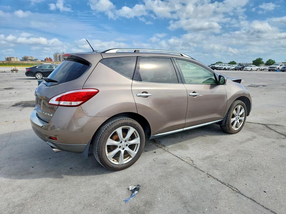 2014 Nissan Murano VIN JN8AZ1MU8EW417761 COPART salvage auction — FRONT END, La - Cert Of Title-Salvage, sold $450 on 2026-07-29 (photo 3)