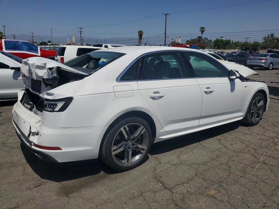 2018 Audi A4 VIN WAUENAF49JA120461 COPART salvage auction — FRONT END, Ca - Salvage Certificate, sold $1,700 on 2026-07-09 (photo 3)