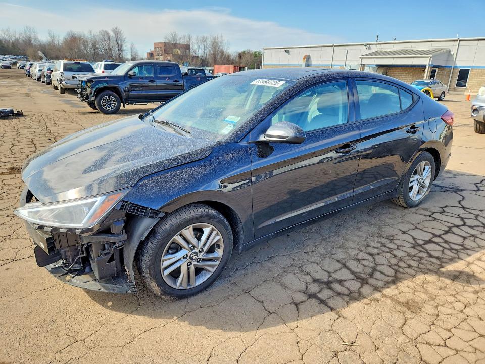 2019 Hyundai Elantra VIN KMHD84LF0KU762995 COPART salvage auction — FRONT END, Ct - Cert Of Title-Salvage, sold $2,300 on 2026-07-02 (photo 1)