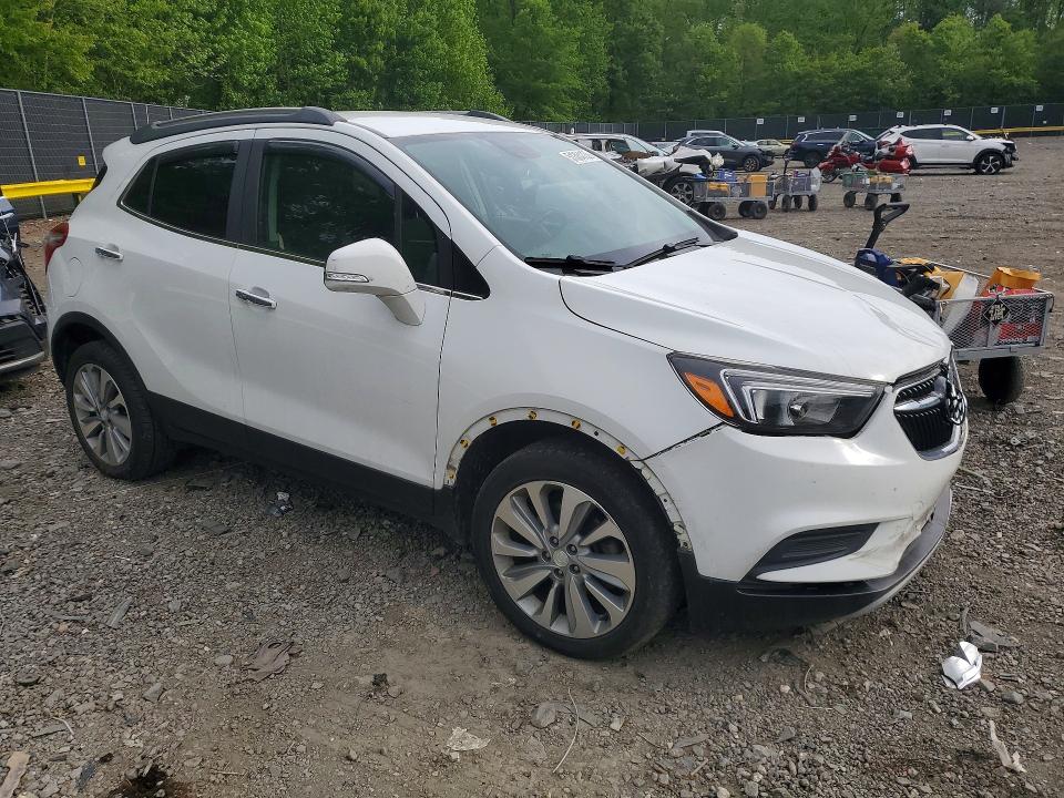 2018 Buick Encore VIN KL4CJESBXJB553146 COPART salvage auction — FRONT END, Md - Cert Of Salvage > 75% Damage, sold $1,050 on 2026-07-10 (photo 4)