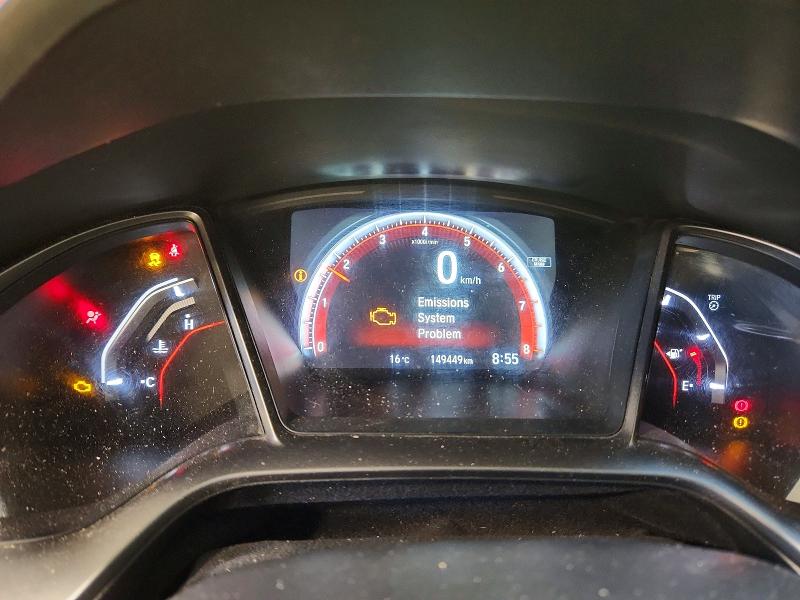 2019 Honda Civic VIN 2HGFC3A56KH220238 COPART salvage auction — REAR END, AB - BOS - SALVAGE, sold $6,000 on 2026-07-02 (photo 9)