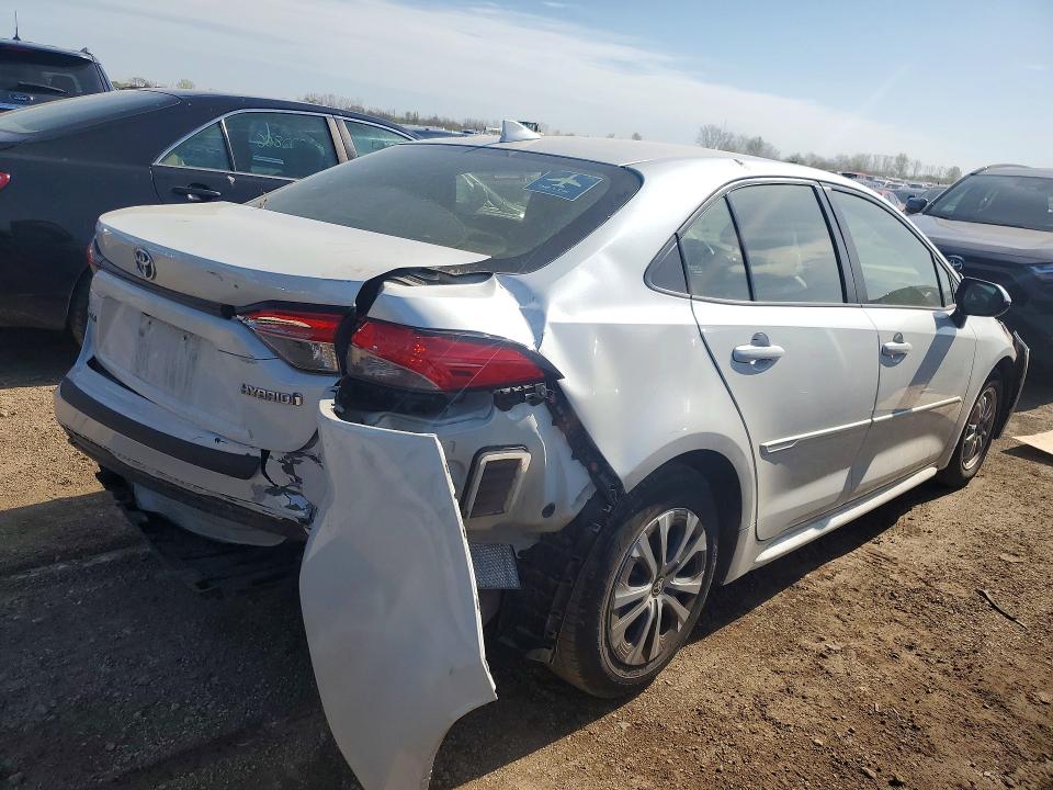 2022 Toyota Corolla VIN JTDEAMDEXN3013876 COPART salvage auction — FRONT END, Il - Salvage Certificate, sold $4,450 on 2026-07-23 (photo 3)