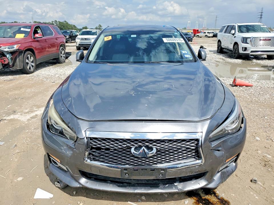2017 Infiniti Q50 VIN JN1EV7AP4HM736636 COPART salvage auction — FRONT END, Tx - Salvage Vehicle Title, sold $200 on 2026-07-21 (photo 5)