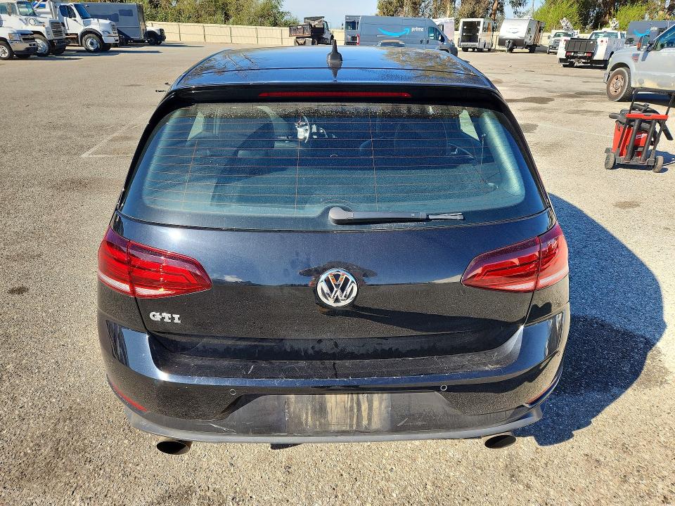 2018 Volkswagen Gti VIN 3VW447AU5JM256016 COPART salvage auction — SIDE, Ca - Salvage Certificate, sold $7,800 on 2026-07-07 (photo 6)
