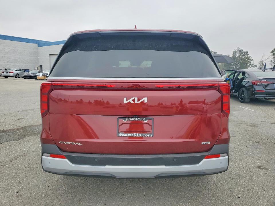 2026 Kia Carnival VIN KNDNB5KA1T6134763 COPART salvage auction — FRONT END, Ca - Salvage Certificate, sold $12,800 on 2026-07-23 (photo 6)