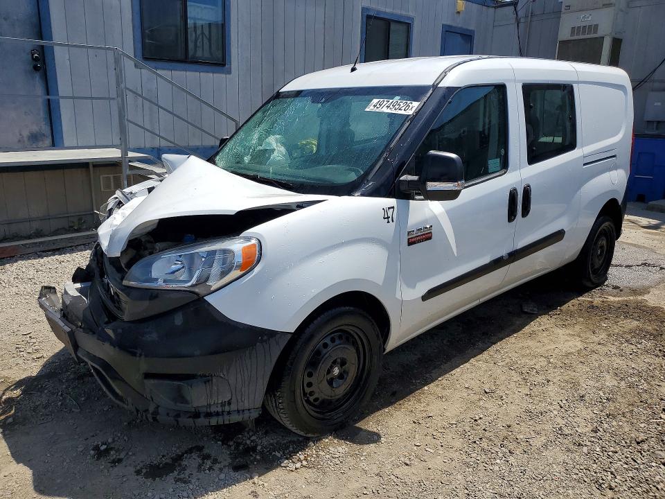 2021 Ram Promaster city VIN ZFBHRFAB2M6V75900 COPART salvage auction — FRONT END, Ca - Salvage Certificate, sold $3,150 on 2026-07-16 (photo 1)
