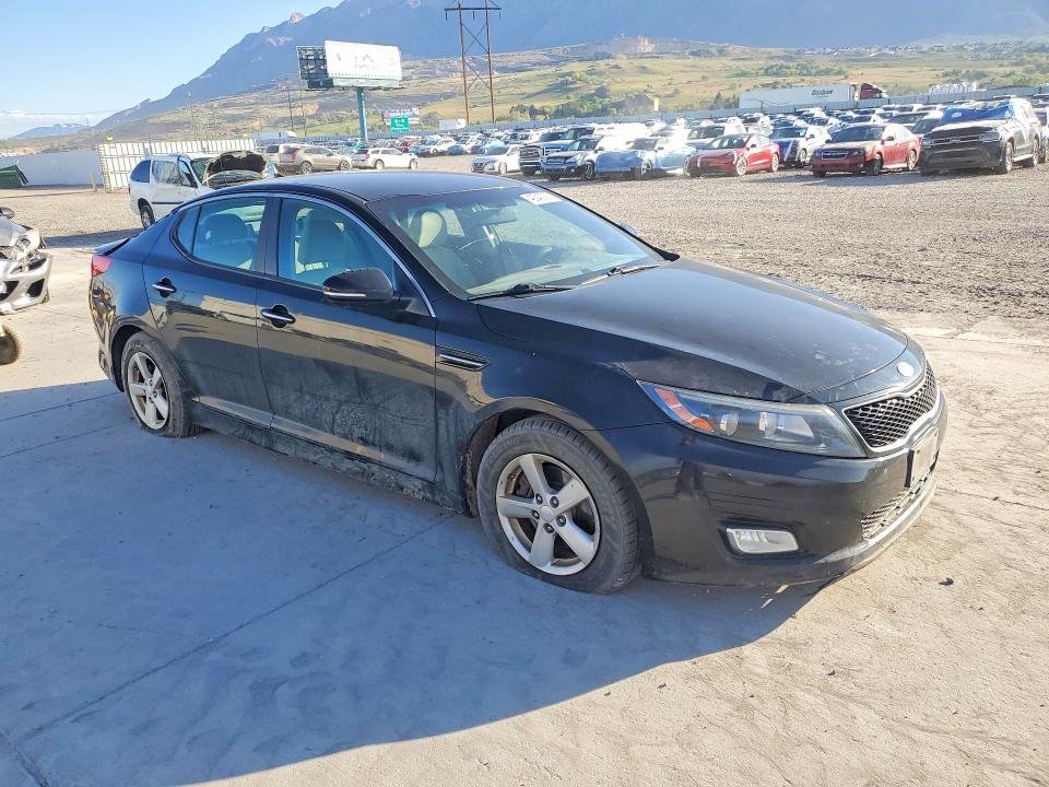 2014 Kia Optima VIN 5XXGM4A79EG269089 COPART salvage auction — FRONT END, Ut - Salvage Certificate, sold $350 on 2026-07-27 (photo 4)