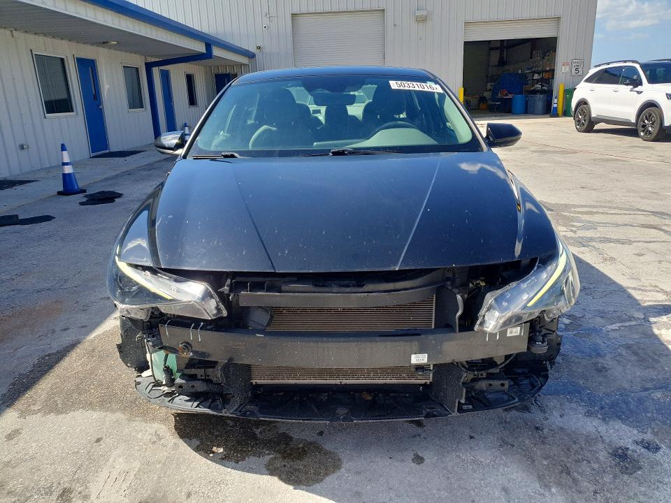 2023 Hyundai Elantra VIN KMHLM4AG9PU604424 COPART salvage auction — FRONT END, Fl - Certificate Of Destruction, sold $4,050 on 2026-07-15 (photo 5)