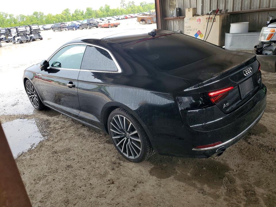 2018 Audi A5 VIN WAURNAF58JA093554 COPART salvage auction — SIDE, Tx - Salvage Vehicle Title, sold $6,000 on 2026-07-17 (photo 2)