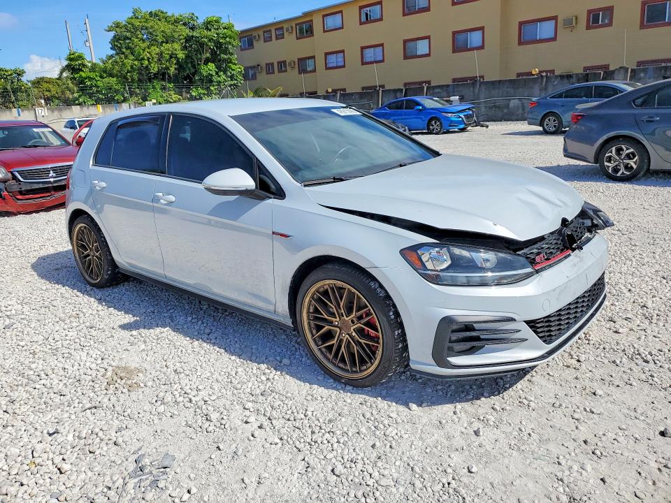 2019 Volkswagen Gti VIN 3VW6T7AU2KM034319 COPART salvage auction — FRONT END, Fl - Cert Of Title Slvg Rebuildable, sold $7,500 on 2026-07-14 (photo 4)