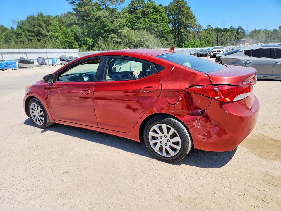 2012 Hyundai Elantra VIN KMHDH4AE8CU244404 COPART salvage auction — SIDE, Sc - Cert Of Title-Salvage, sold $725 on 2026-07-13 (photo 2)
