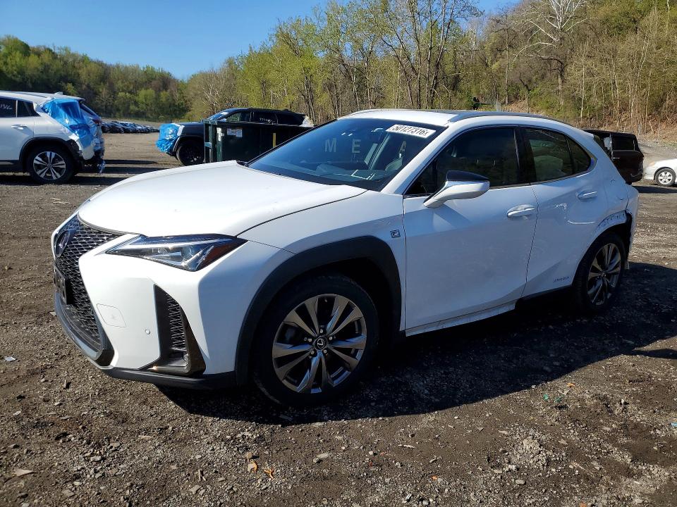 2021 Lexus Ux VIN JTHR9JBH9M2040723 COPART salvage auction — REAR END, Salvage Title, sold $8,000 on 2026-07-30 (photo 1)