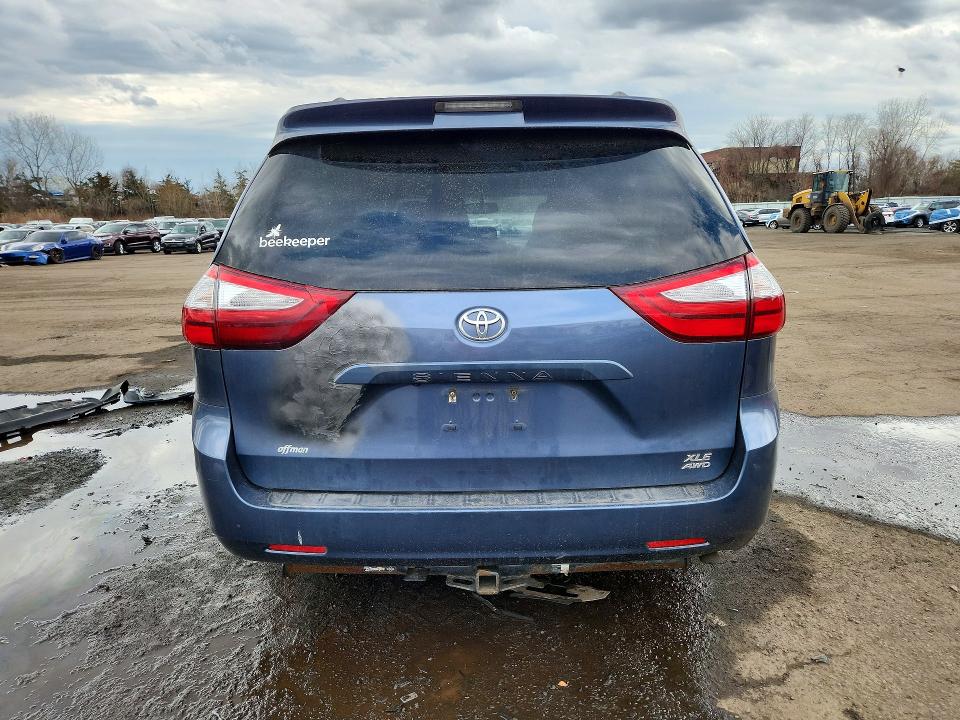2015 Toyota Sienna VIN 5TDDK3DC1FS104942 COPART salvage auction — FRONT END, Ct - Cert Of Title-Salvage, sold $3,350 on 2026-07-10 (photo 6)