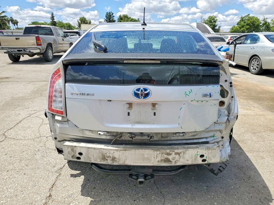 2014 Toyota Prius VIN JTDKN3DU1E1743910 COPART salvage auction — REAR END, Id - Salvage Certificate Of Title, sold $1,650 on 2026-07-10 (photo 6)