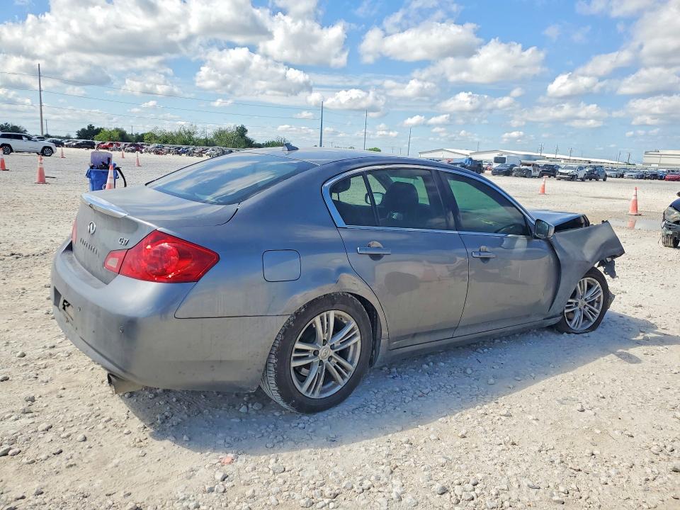 2011 Infiniti G37 VIN JN1CV6AP7BM506453 COPART salvage auction — FRONT END, TX - NONREPAIRABLE TITLE, sold $300 on 2026-07-09 (photo 3)