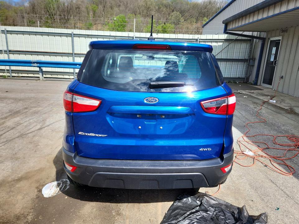 2020 Ford Ecosport VIN MAJ6S3FL2LC336913 COPART salvage auction — FRONT END, Pa - Certificate Of Salvage, sold $600 on 2026-07-02 (photo 6)