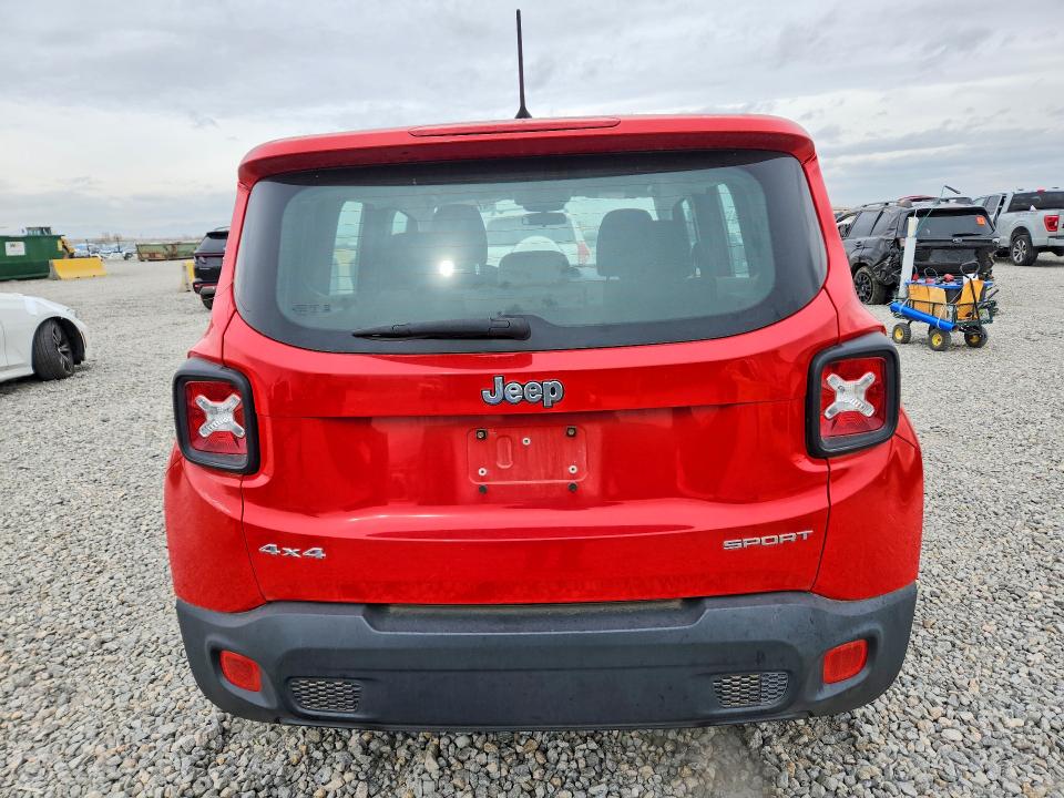 2015 Jeep Renegade VIN ZACCJBAH0FPB71505 COPART salvage auction — HAIL, Co - Certificate Of Title, sold $4,000 on 2026-08-13 (photo 6)