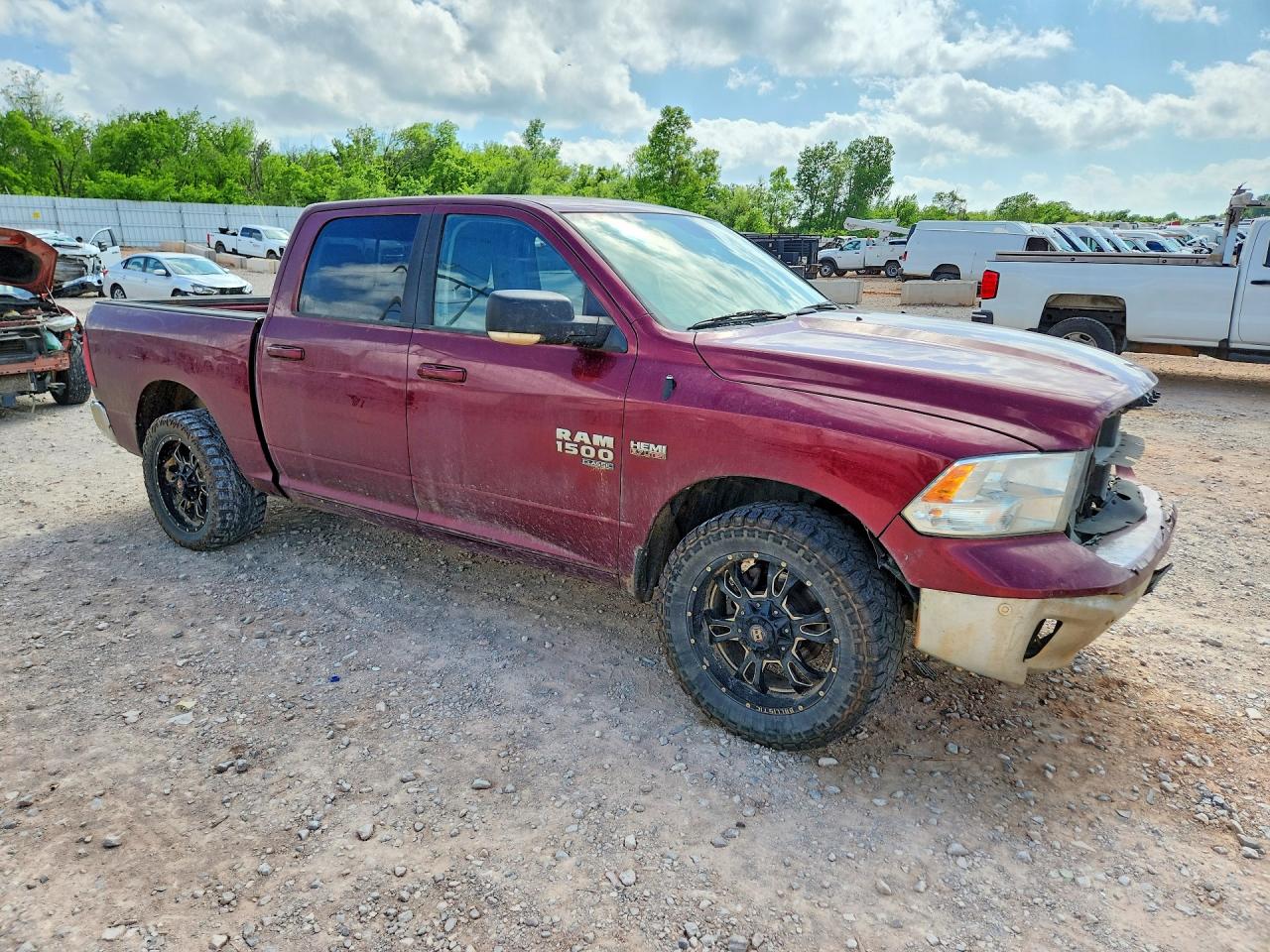 2019 Ram 1500 VIN 1C6RR6LT6KS521602 COPART salvage auction — Front End, OK - CERT OF TITLE-SALVAGE, sold $3,600 on 2026-07-09 (photo 4)