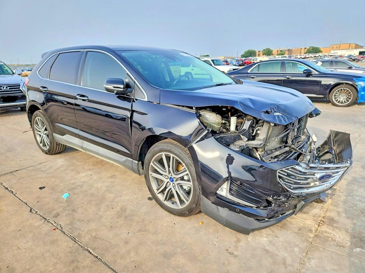 2020 Ford Edge VIN 2FMPK3K92LBB50809 COPART salvage auction — Front End, TX - CERTIFICATE OF TITLE, sold $5,000 on 2026-07-09 (photo 4)