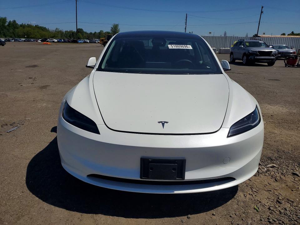 2025 Tesla Model 3 VIN 5YJ3E1EA4SF012422 COPART salvage auction — SIDE, Or - Salvage Title Certificate, sold $10,300 on 2026-07-22 (photo 5)