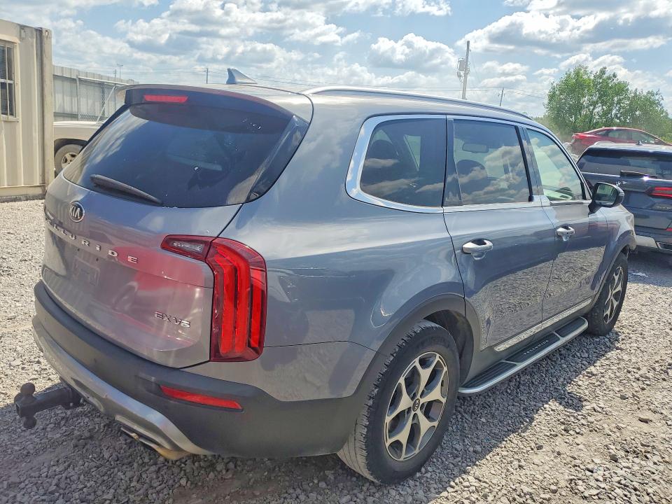2020 Kia Telluride VIN 5XYP34HC7LG042188 COPART salvage auction — FRONT END, Va - Certificate Of Title, sold $9,600 on 2026-07-07 (photo 3)