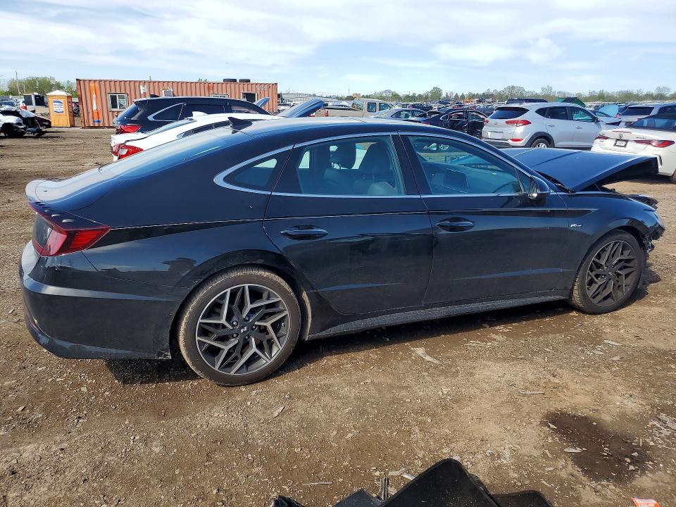 2022 Hyundai Sonata VIN KMHL14JC0NA220732 COPART salvage auction — FRONT END, Il - Salvage Certificate, sold $3,200 on 2026-07-28 (photo 3)