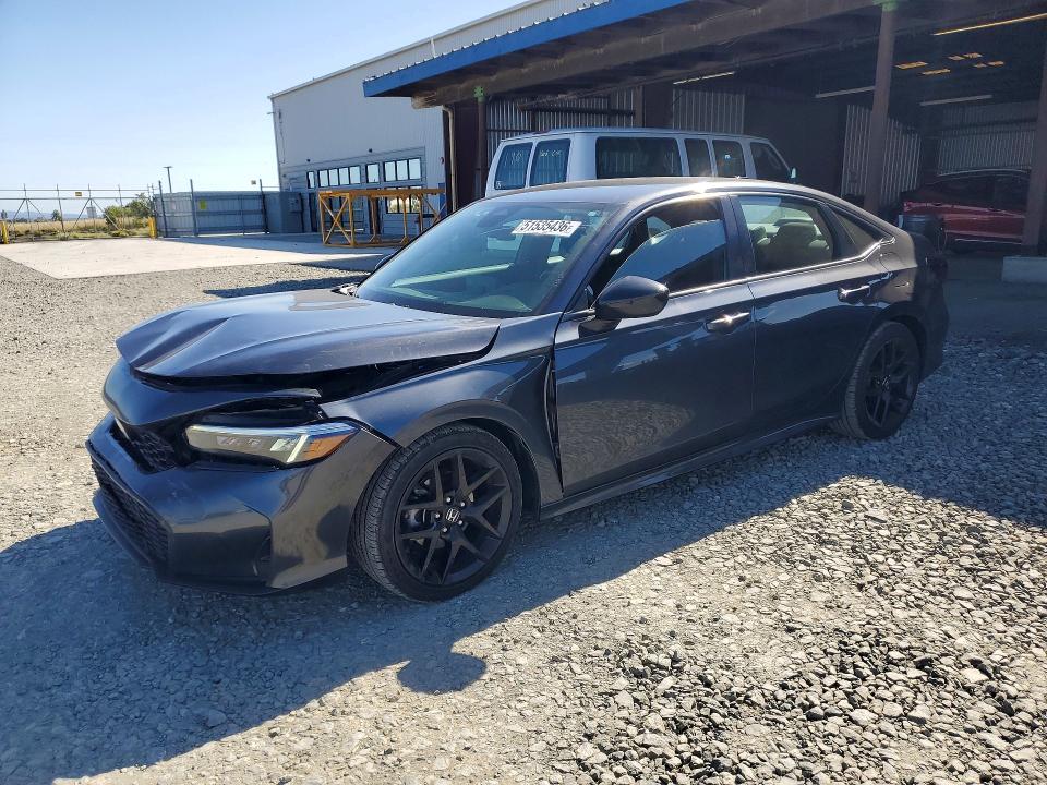2025 Honda Civic VIN 2HGFE2F57SH517208 COPART salvage auction — FRONT END, Ca - Salvage Certificate, sold $8,600 on 2026-07-02 (photo 1)