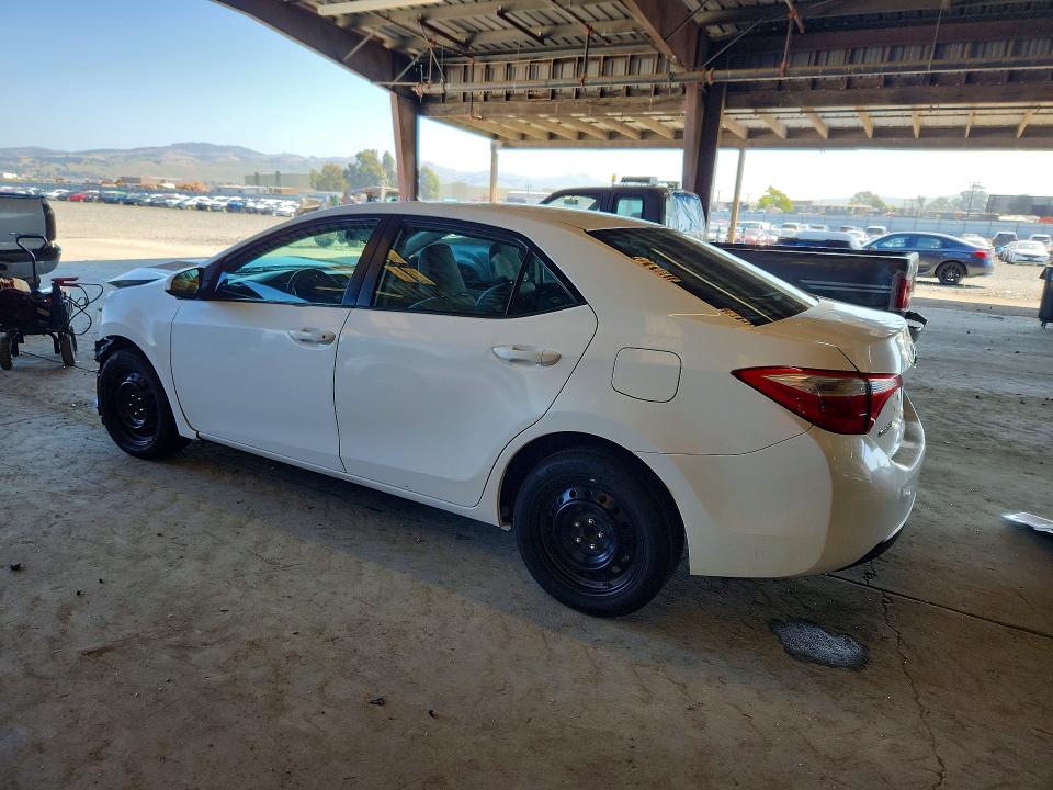 2015 Toyota Corolla VIN 5YFBURHE2FP260688 COPART salvage auction — FRONT END, Ca - Salvage Certificate, sold $1,350 on 2026-07-09 (photo 2)