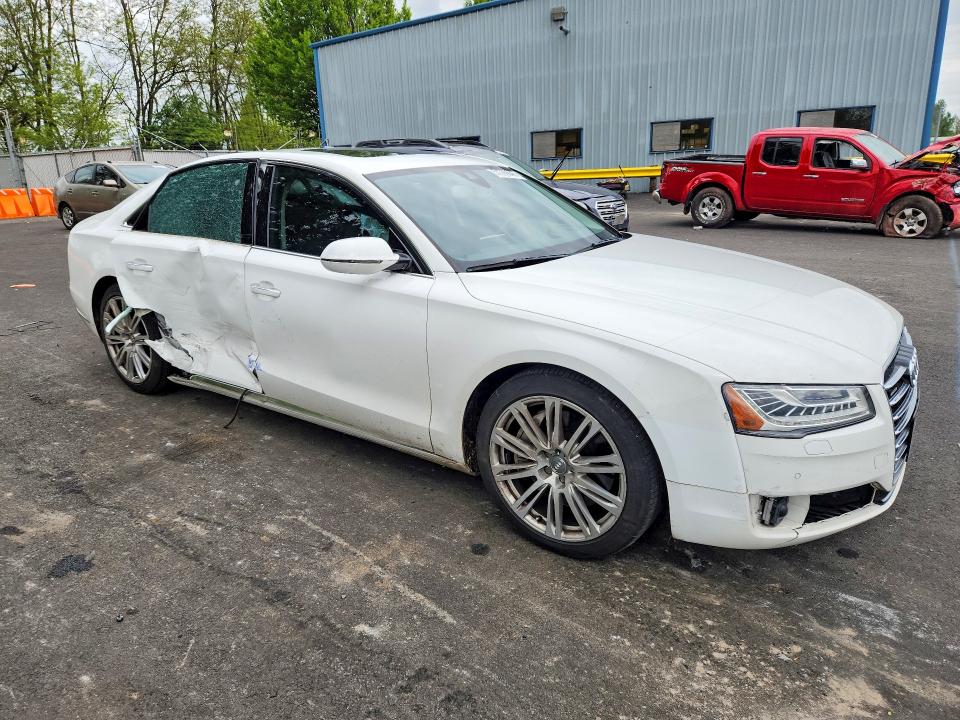 2015 Audi A8 VIN WAUJGAFD8FN019937 COPART salvage auction — SIDE, Or - Lien Papers Salvage, sold $3,050 on 2026-09-17 (photo 4)