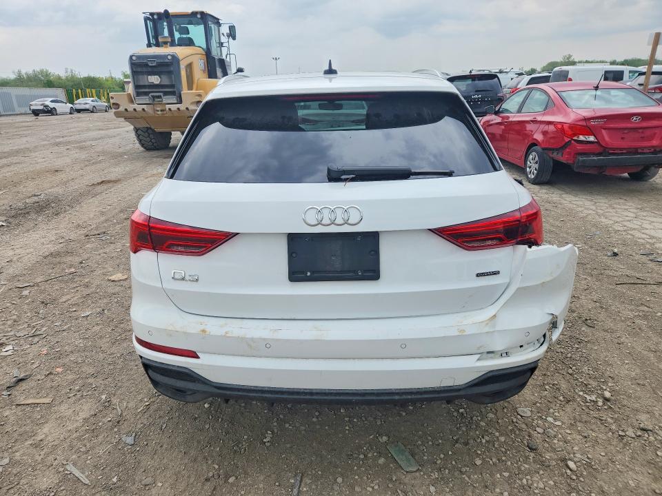 2025 Audi Q3 VIN WA1DECF37S1010120 COPART salvage auction — FRONT END, Fl - Parts Only, sold $2,700 on 2026-07-09 (photo 6)
