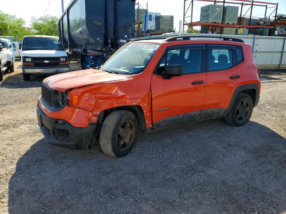 2015 Jeep Renegade VIN ZACCJAAT2FPC10370 COPART salvage auction — FRONT END, HI - CERTIFICATE OF SALVAGE, sold $2 on 2026-08-17 (photo 1)