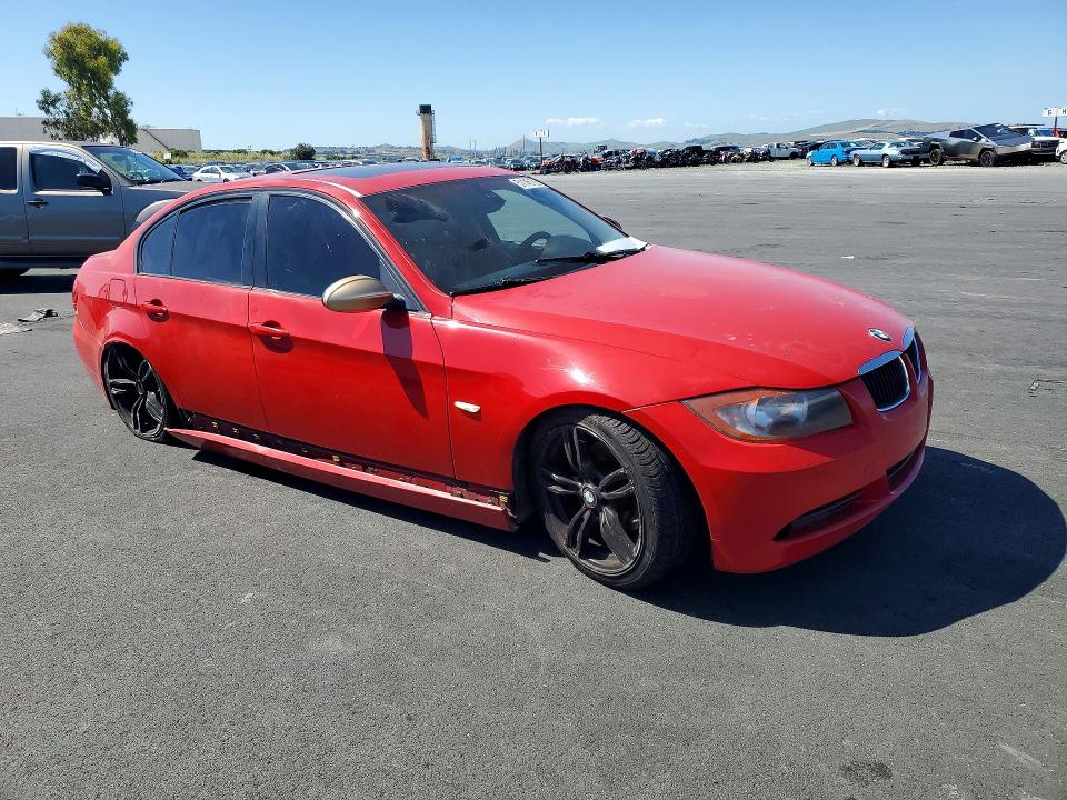 2006 BMW 3 series VIN WBAVB13526KR63862 COPART salvage auction — REAR END, CA - SALVAGE CERTIFICATE, sold $375 on 2026-07-08 (photo 4)