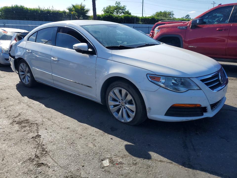 2012 Volkswagen Passat cc VIN WVWMP7AN2CE534673 COPART salvage auction — REAR END, Ca - Salvage Certificate, sold $525 on 2026-07-07 (photo 4)