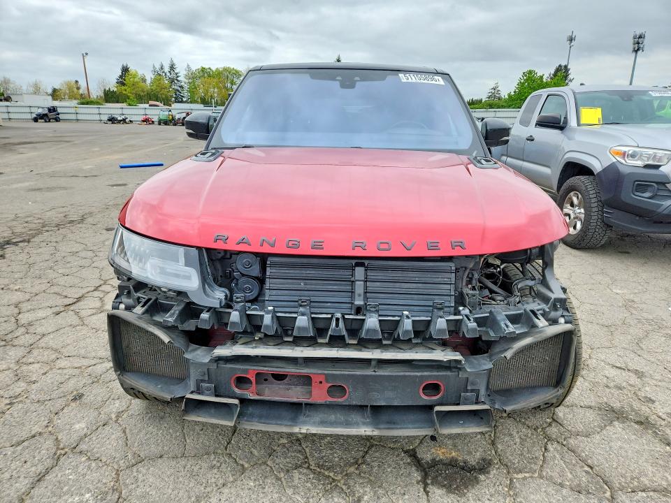 2019 Land rover RANGE ROVER VIN SALWV2SV1KA841668 COPART salvage auction — FRONT END, Id - Salvage Certificate Of Title, sold $12,800 on 2026-07-27 (photo 5)