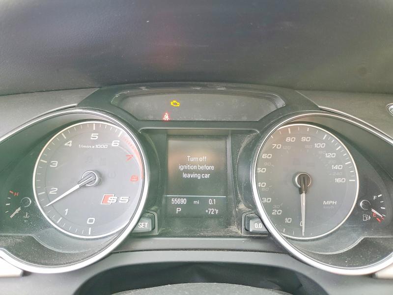 2014 Audi S5 VIN WAUCGAFR6EA039761 COPART salvage auction — MINOR DENT/SCRATCHES, Ca - Dis/Dlr/Exp Only Clean Title (P), sold $7,000 on 2026-07-07 (photo 9)