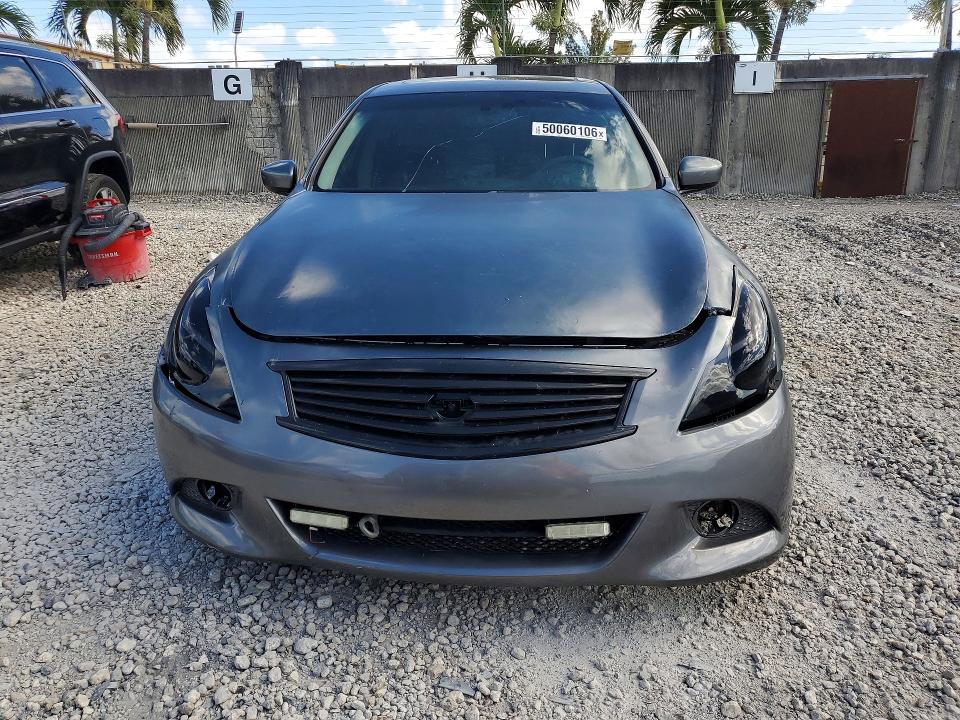 2013 Infiniti G37 VIN JN1CV6AP5DM304682 COPART salvage auction — FRONT END, Fl - Cert Of Title-Rebuilt, sold $250 on 2026-07-31 (photo 5)