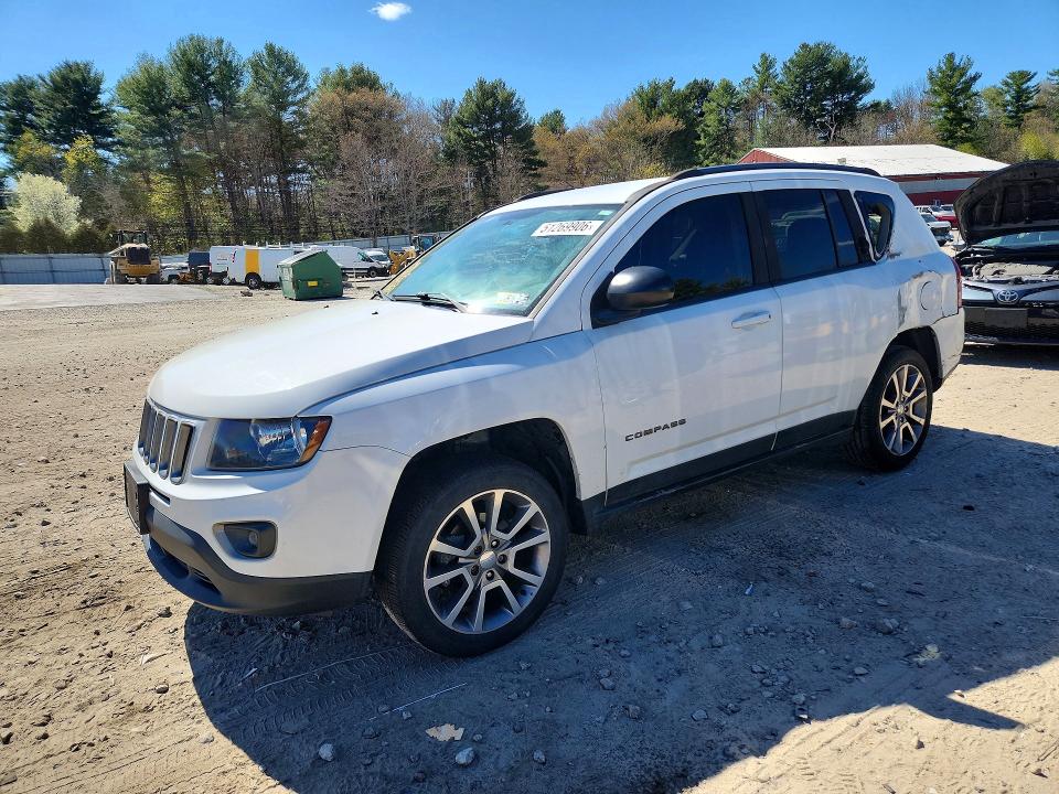 2016 Jeep Compass VIN 1C4NJCBA8GD783999 COPART salvage auction — REAR END, Pa - Certificate Of Salvage, sold $950 on 2026-07-02 (photo 1)