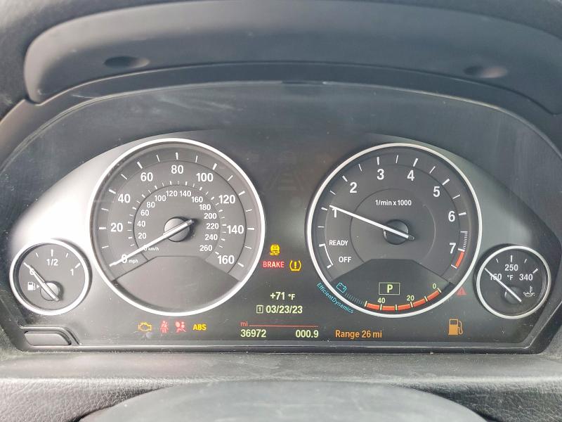 2015 BMW 3er VIN WBA3C3G50FNS73522 COPART salvage auction — REAR END, Va - Cert Of Title-Rebuilt (P), sold $1,900 on 2026-07-07 (photo 9)