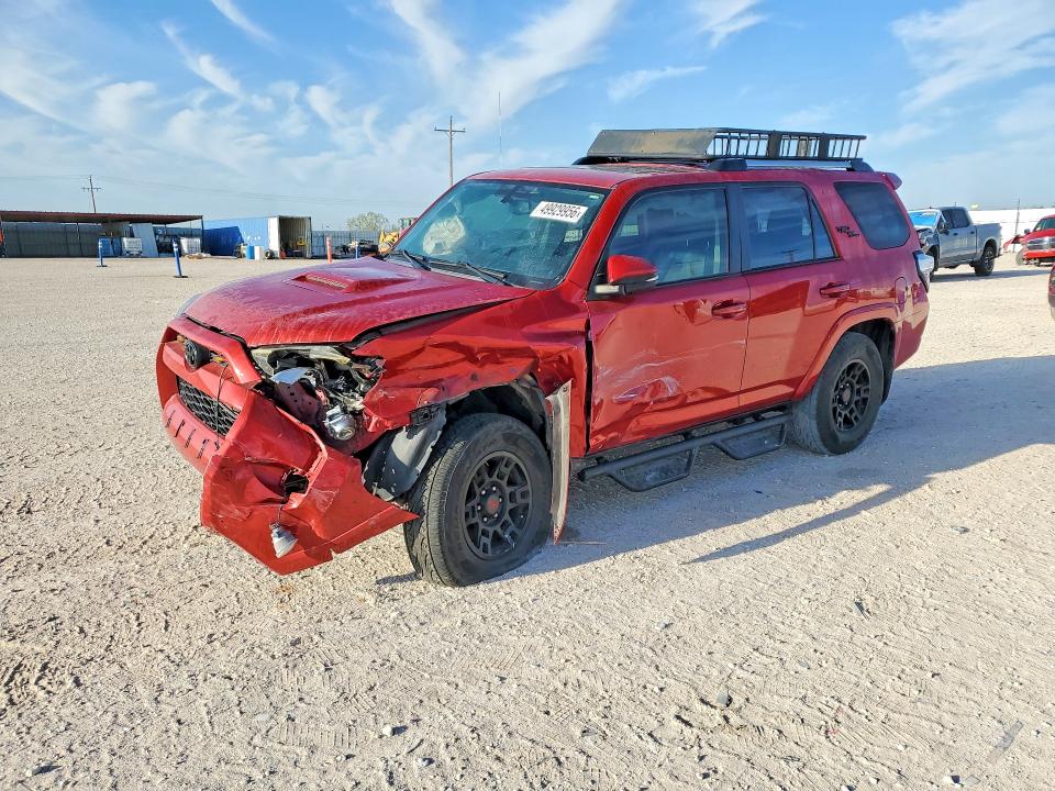 2018 Toyota 4runner VIN JTEBU5JR9J5555844 COPART salvage auction — FRONT END, Tx - Salvage Vehicle Title, sold $9,800 on 2026-07-22 (photo 1)