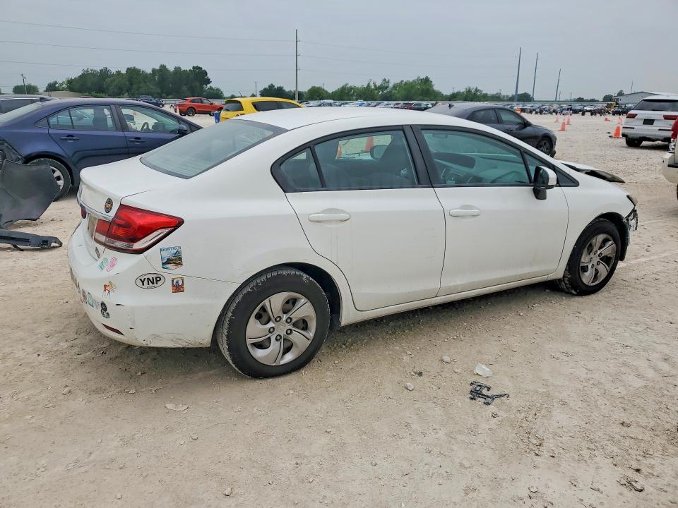 2015 Honda VIN 2HGFB2F54FH530271 COPART salvage auction — FRONT END, Tx - Salvage Vehicle Title, sold $70 on 2026-07-09 (photo 3)