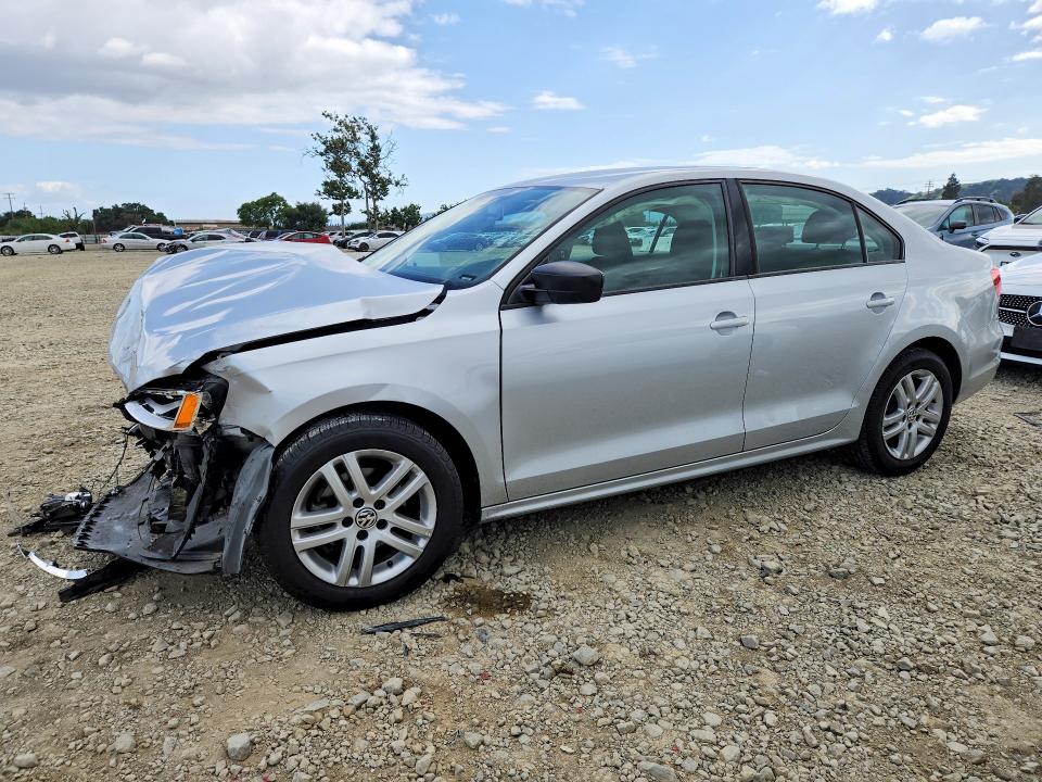 2015 Volkswagen Jetta VIN 3VW2K7AJ8FM226776 COPART salvage auction — FRONT END, Ca - Salvage Certificate, sold $525 on 2026-07-02 (photo 1)