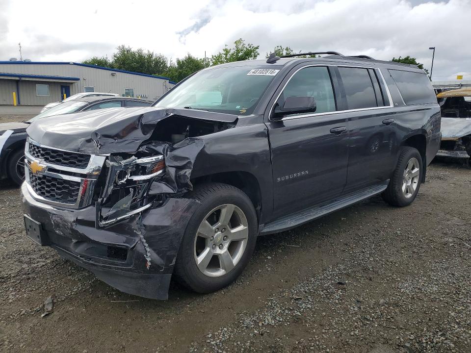 2016 Chevrolet Suburban VIN 1GNSKGKC2GR424957 COPART salvage auction — FRONT END, Wv - Salvage Certificate, sold $3,450 on 2026-07-09 (photo 1)