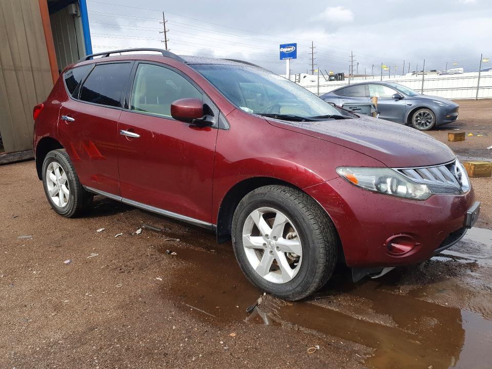 2009 Nissan Murano VIN JN8AZ18W79W133748 COPART salvage auction — FRONT END, CO - SALVAGE TITLE, sold $275 on 2026-07-29 (photo 4)