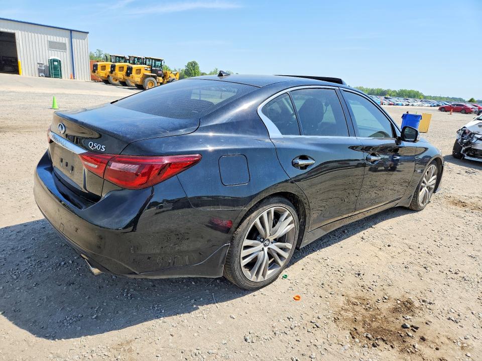 2019 Infiniti Q50 VIN JN1EV7AP5KM518275 COPART salvage auction — FRONT END, NC - SALVAGE CERTIFICATE OF TITLE, sold $5,900 on 2026-07-27 (photo 3)